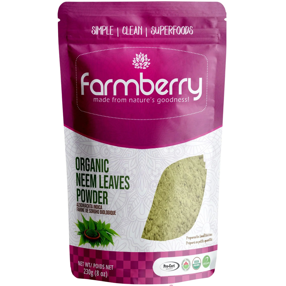 Farmberry Organic Neem Leaf Powder 230g