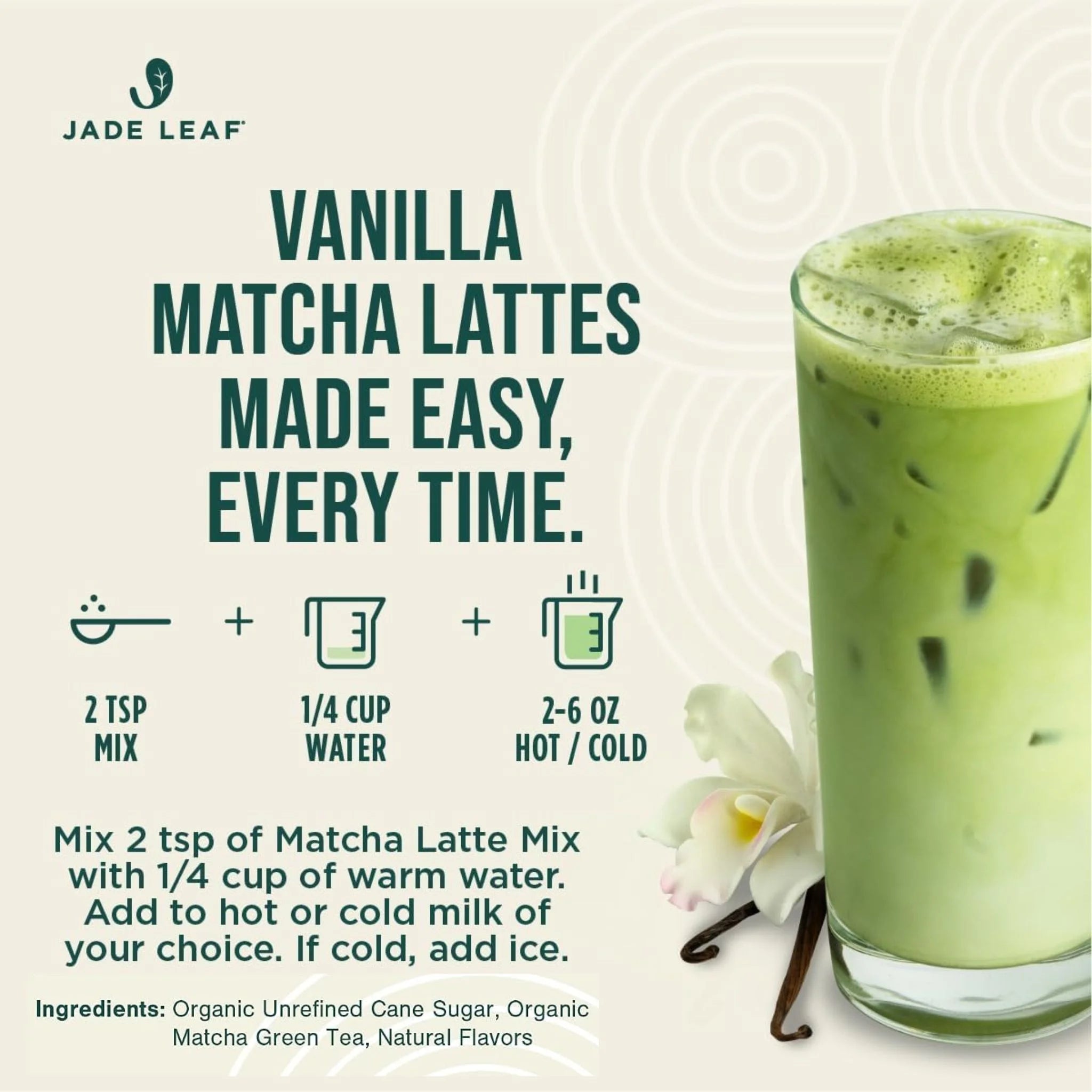 Jade Leaf Organic Matcha Latte Mix Vanilla 70g