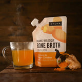 Broya Bone Broth Chicken Turmeric & Ginger 500ml - Nature's Source Inc