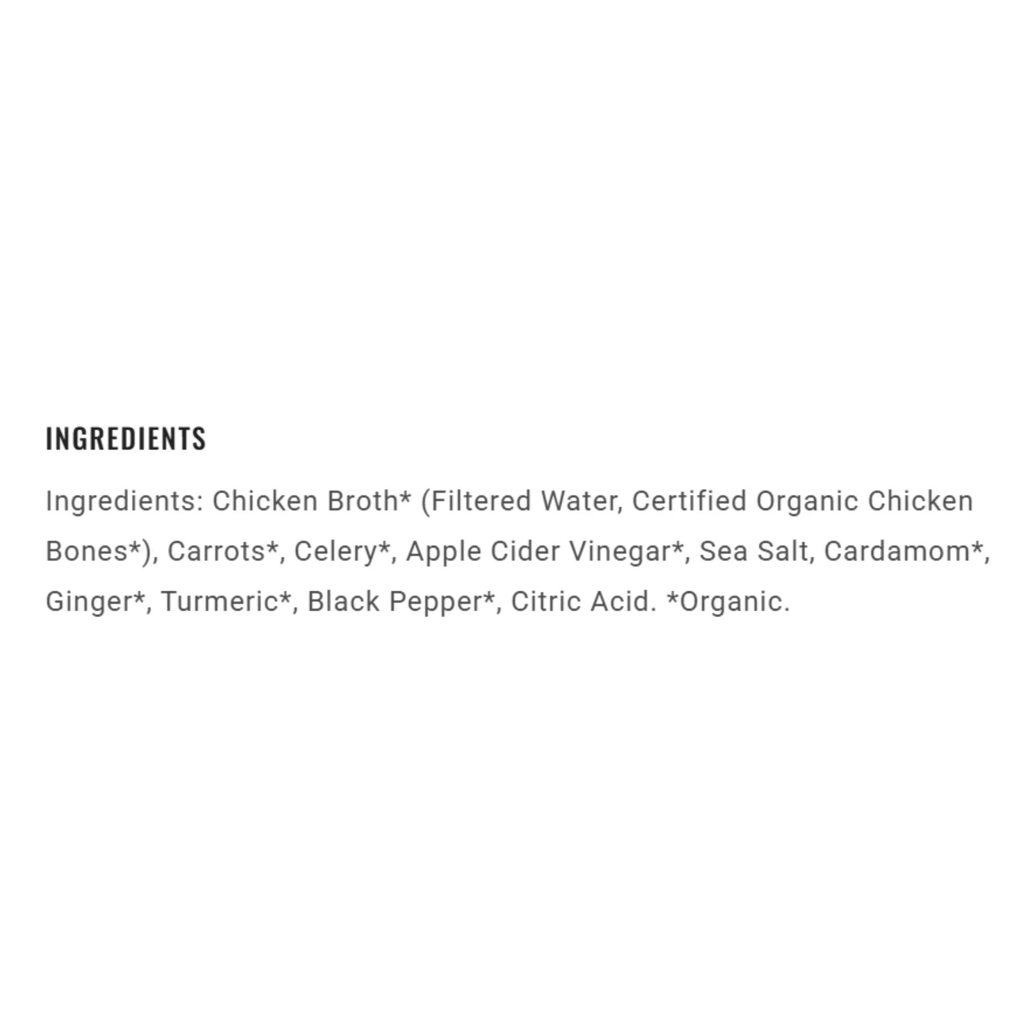 Broya Bone Broth Chicken Turmeric & Ginger 500ml - Nature's Source Inc