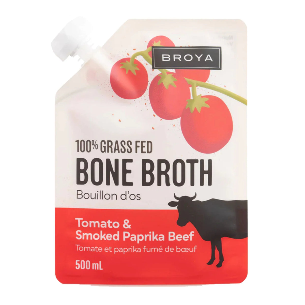 Broya Bone Broth Beef Tomato & Paprika 500ml