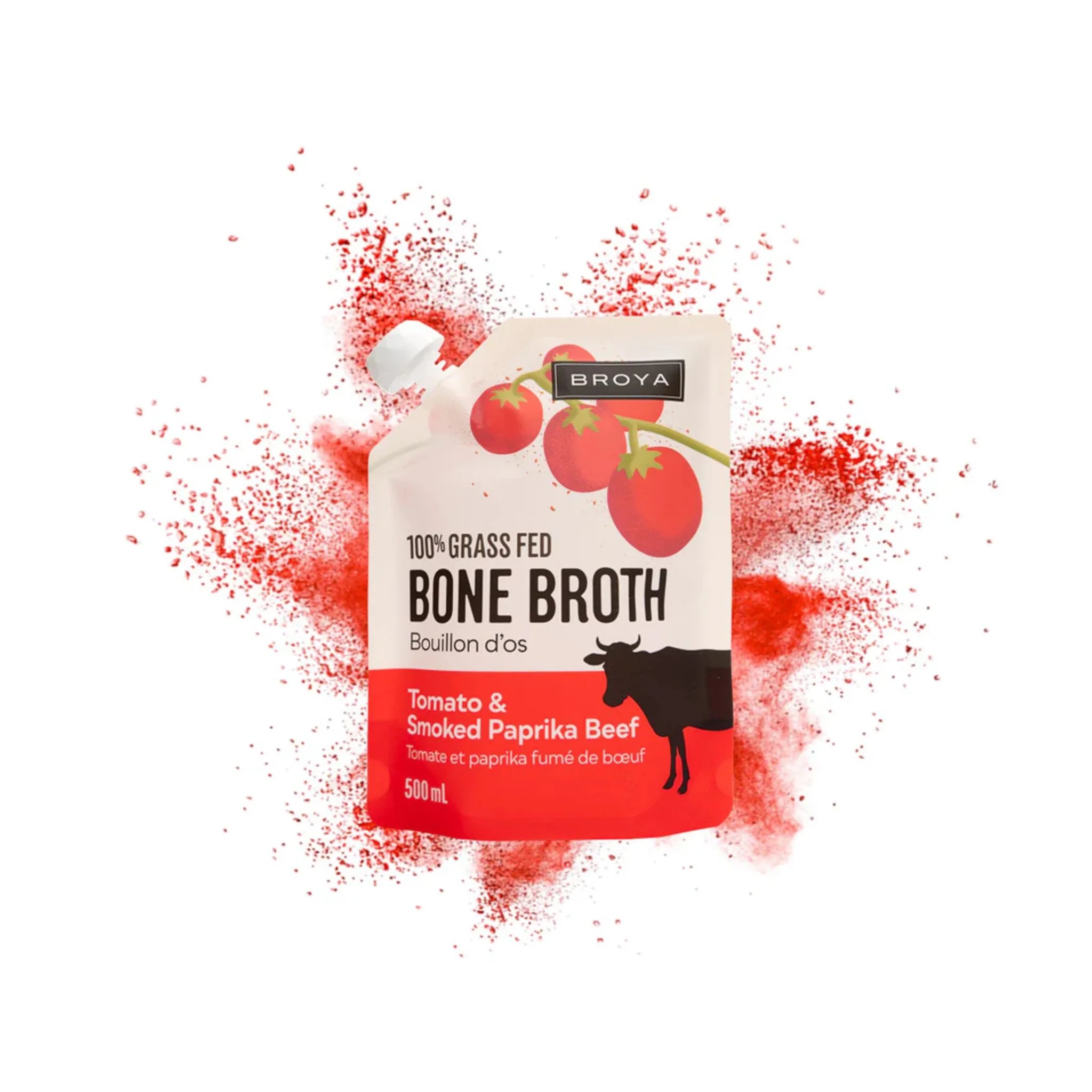 Broya Bone Broth Beef Tomato & Paprika 500ml