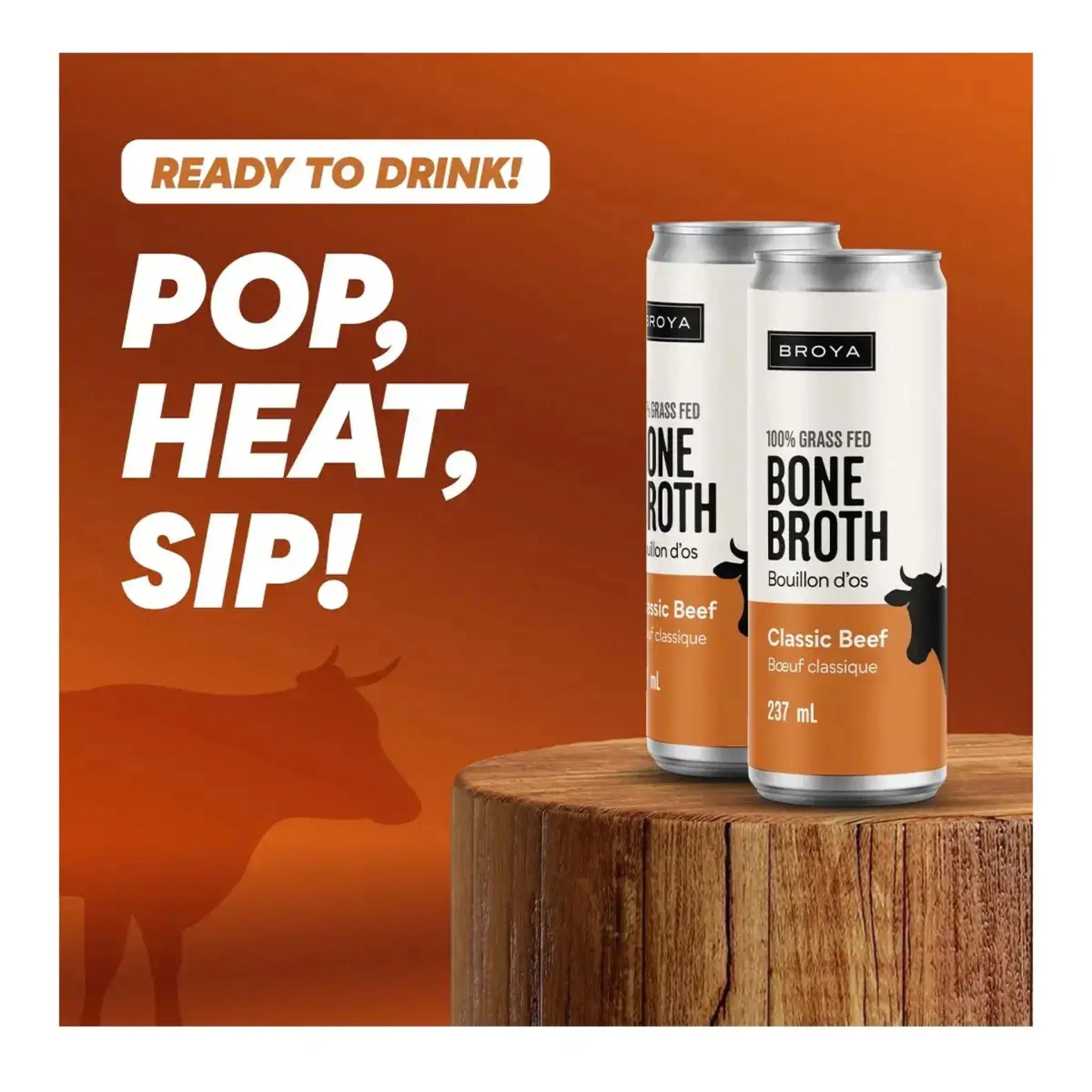 Broya Bone Broth Classic Beef Bone Broth 237ml