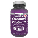 Naka Chromium Picolinate 500mcg 120 Veggie Caps - Nature's Source Inc