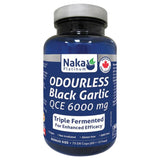 Naka Platinum Odourless Black Garlic 6000mg 75 DR Capsules - Nature's Source Inc