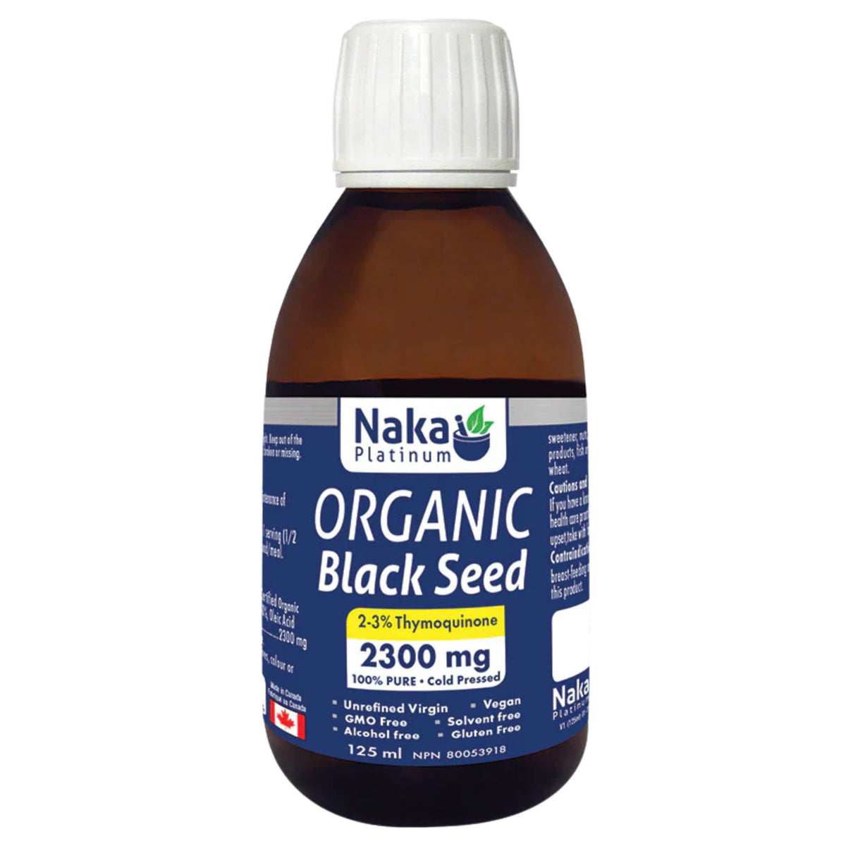 Naka Pro Black Seed Oil 2300mg 125ml - Nature's Source Inc
