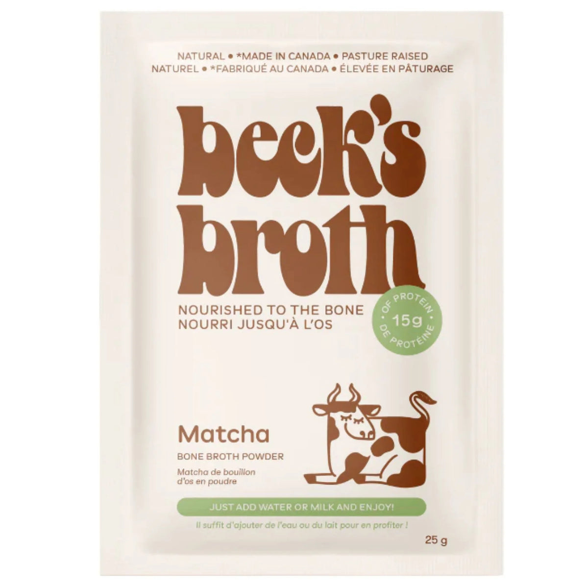 Beck's Broth Protein Matcha Latte 25g