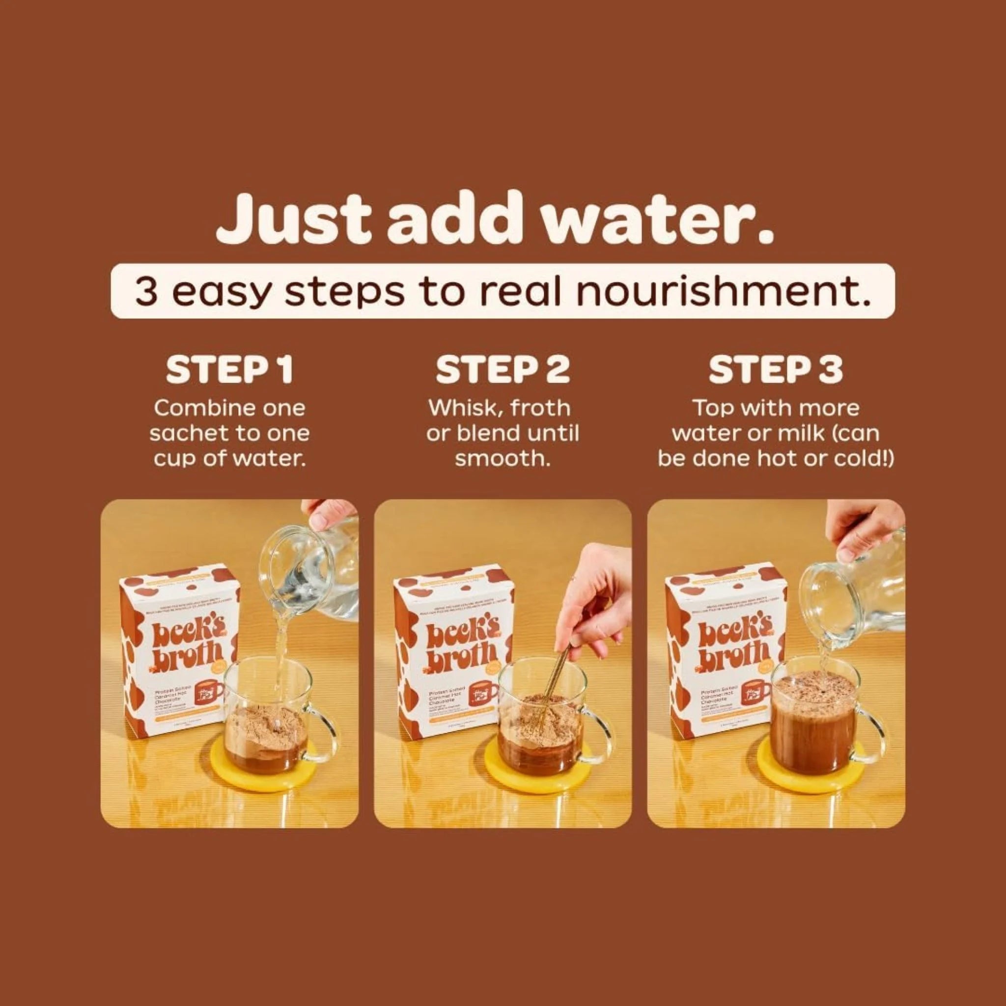 Beck's Broth Protein Hot Chocolate 5ct - Nature's Source Inc