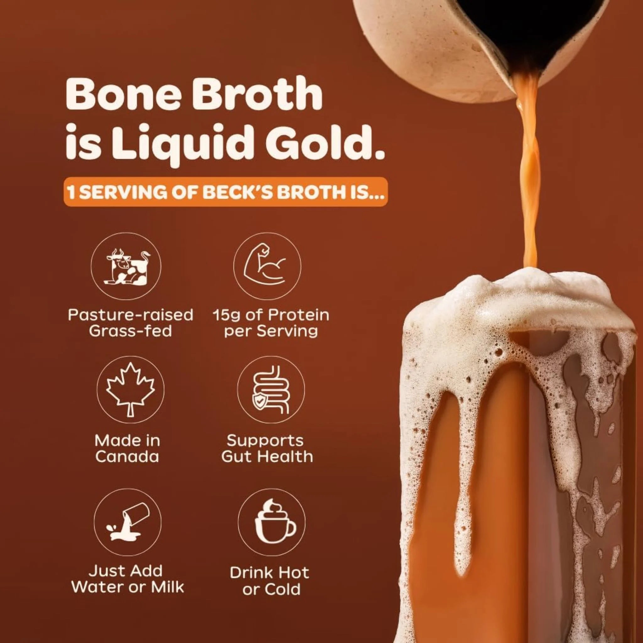 Beck's Broth Protein Hot Chocolate 5ct - Nature's Source Inc