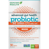 Genuine Health Advanced Gut Health Probiotic Mood 50 Billion CFU 30 Veggie Caps - Nature's Source Inc
