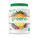 Genuine Health Greens+ Daily Detox Lemon 408g - Nature's Source Inc