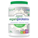 Genuine Health FO Vegan Proteins+ Unflavoured 900g - Support Lean Muscle Mass, And Muscle Recovery, Prevents Bloating, Suitable For Sensitive Stomachs, The Smoothest And Best - Tasting Vegan Protein - Nature's Source Inc