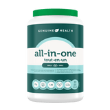 Genuine Health All - In - One Vanilla 675g - Plant - Based Whole Body Nutritional Shake, Fights Stress And Boosts Immunity, Gentle On Sensitive Stomachs, Helps Reduce Cortisol - Nature's Source Inc