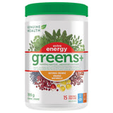 Genuine Health Greens + Extra Energy Dark Chocolate 222g - Boosts Focus & Concentration, Balances the Digestive Tract, Promotes Alertness, Energy, Stamina, and Peak Athletic Performance - Nature's Source Inc