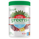 Genuine Health Greens + Extra Energy Dark Chocolate 222g - Boosts Focus & Concentration, Balances the Digestive Tract, Promotes Alertness, Energy, Stamina, and Peak Athletic Performance - Nature's Source Inc