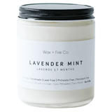 Wax & Fire Co. Lavender Mint Soy Candle 8oz - Nature's Source Inc