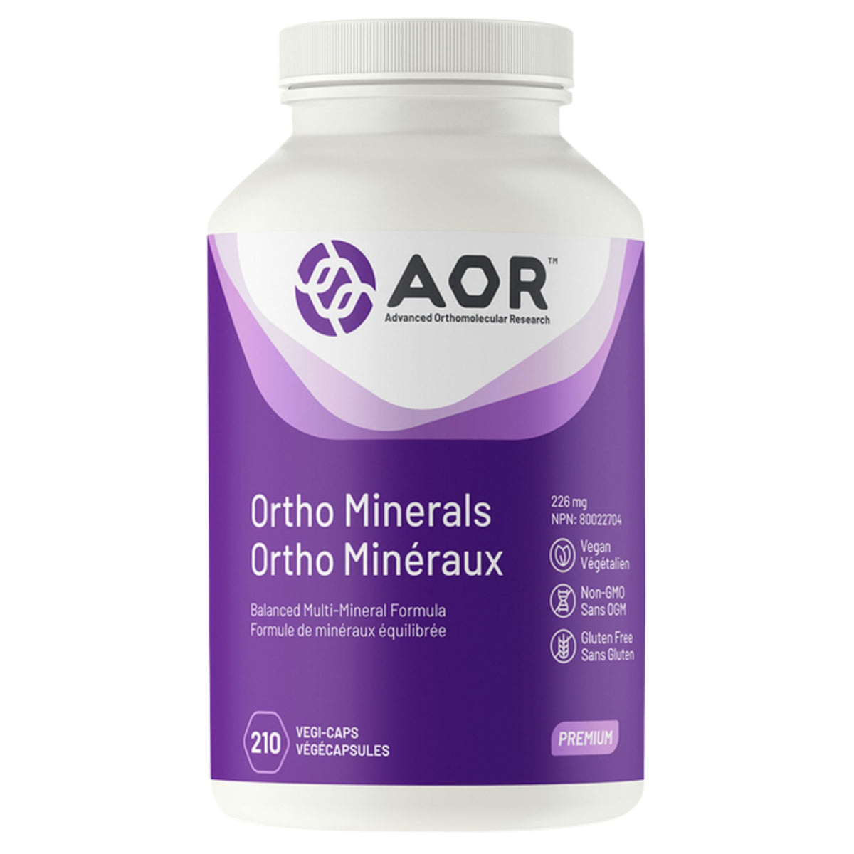 AOR Ortho Minerals 210 Capsules - Nature's Source Inc