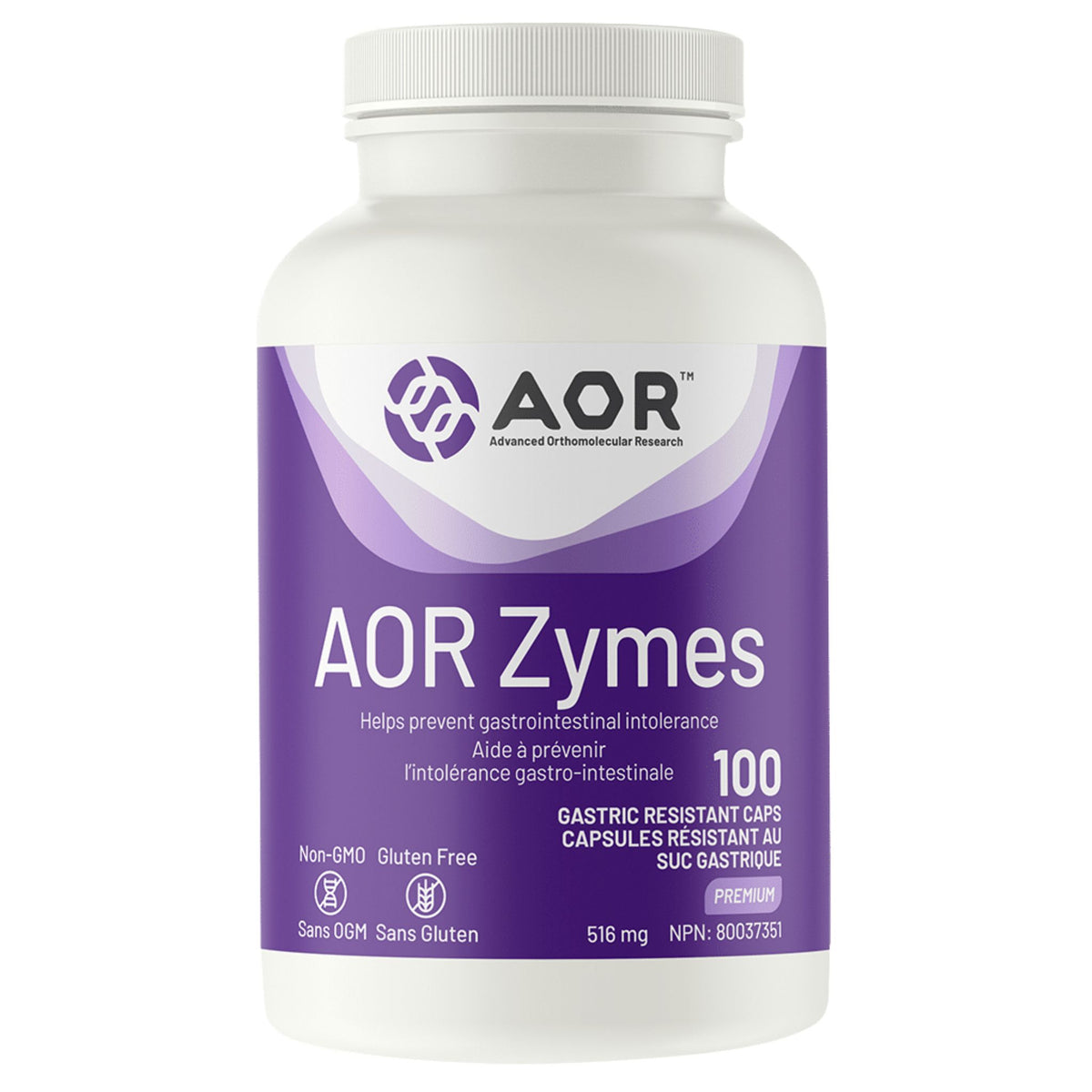 AOR Zymes 100 Gastric Resistance Capsules - Nature's Source Inc