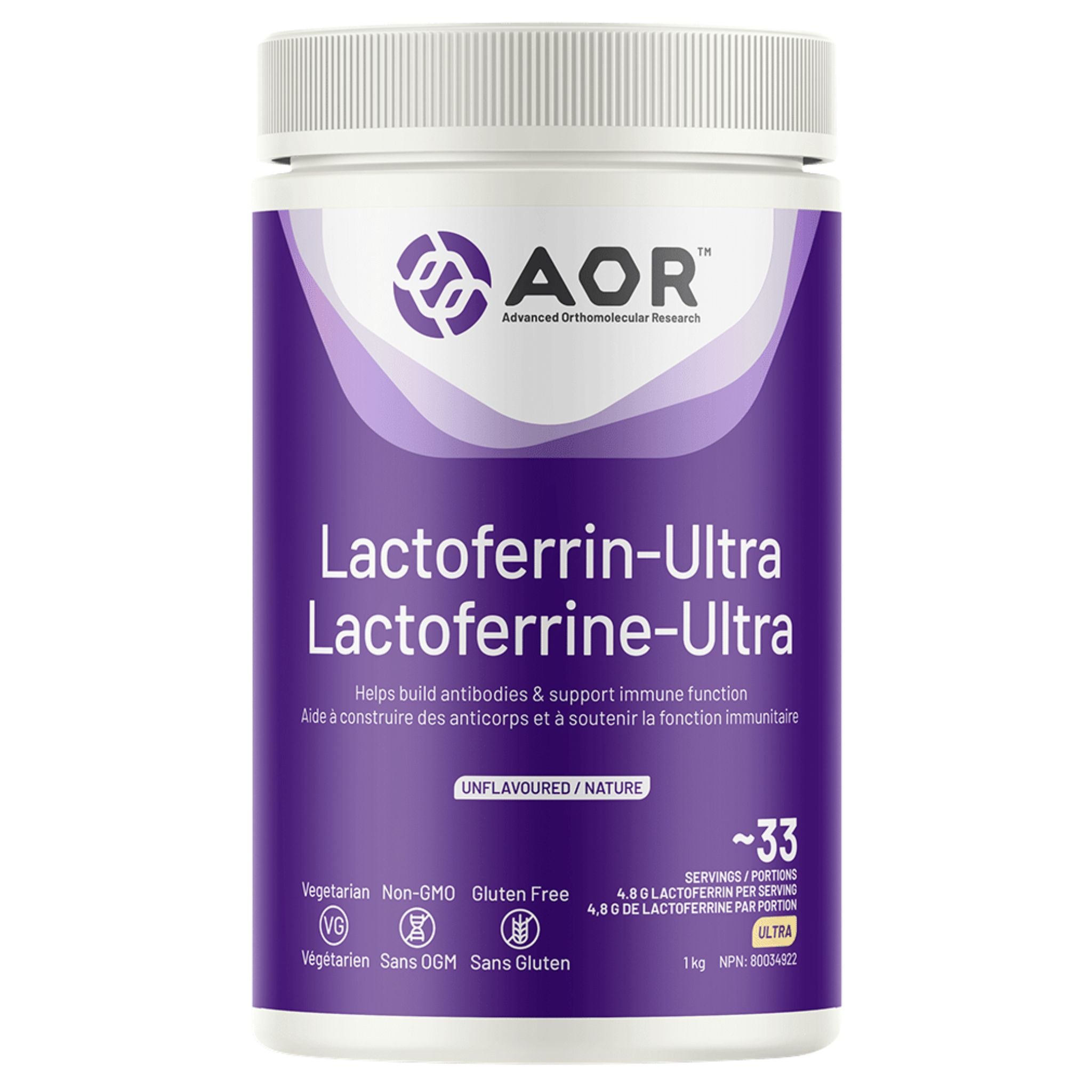 AOR Lactoferrin Ultra 1 kg - Nature's Source Inc