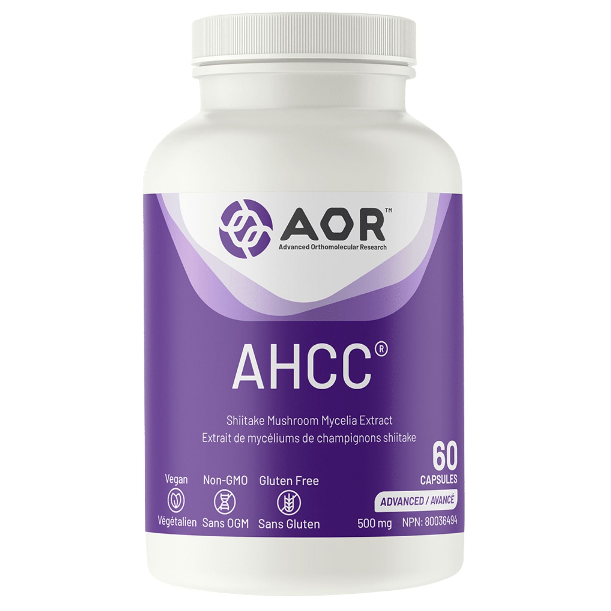 AOR AHCC 60 Capsules - Nature's Source Inc