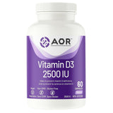 AOR Vitamin D3 2500IU 60 Capsules - Nature's Source Inc