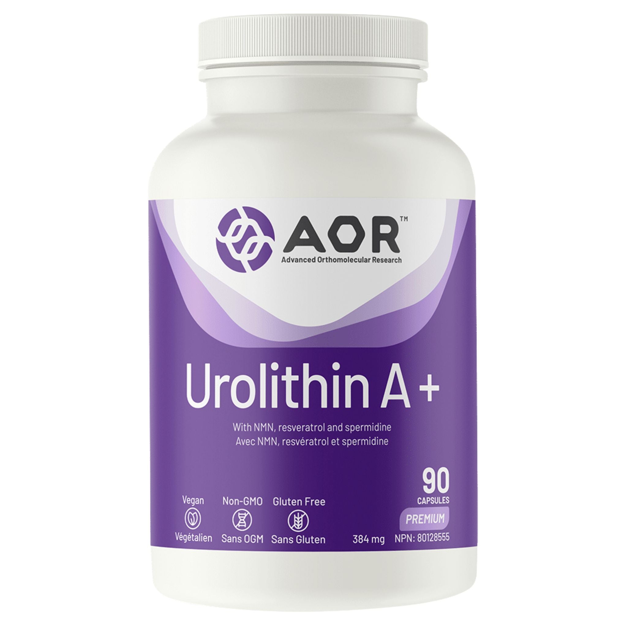 AOR Urolithin A+ 90 Capsules - Nature's Source Inc