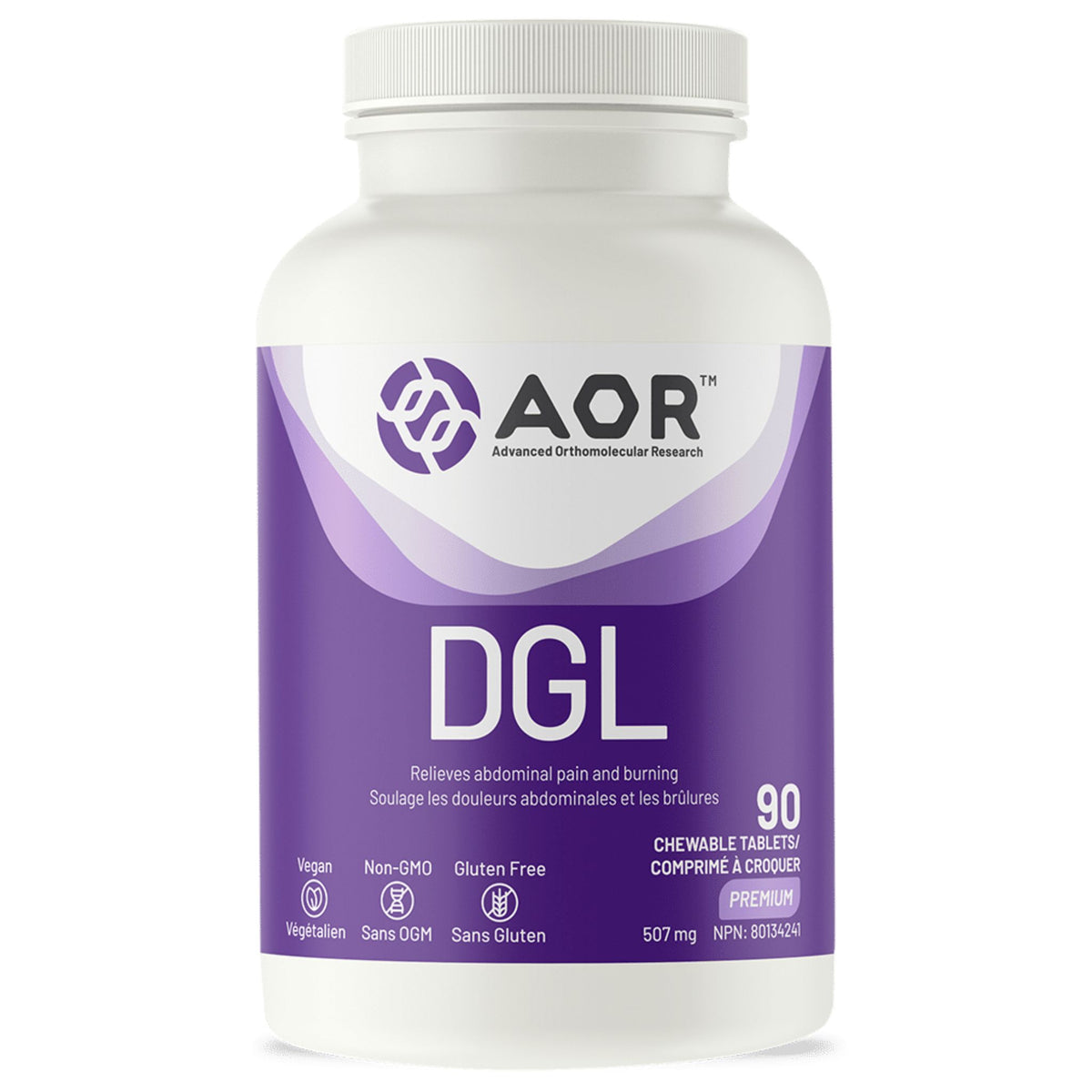 AOR DGL Chewables 90 Tablets - Nature's Source Inc