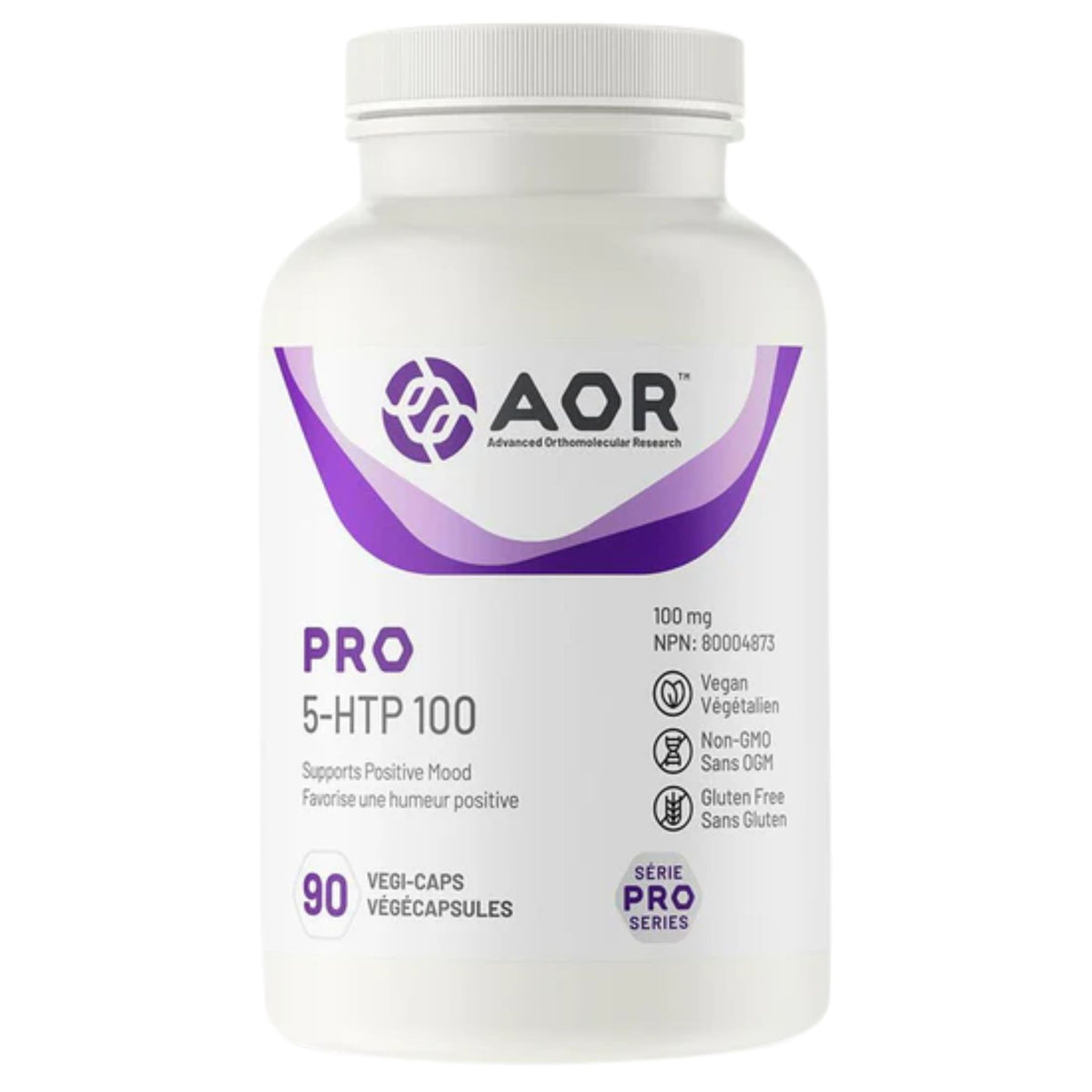 AOR Pro 5 - HTP 100 90 Vegetable Capsules - Nature's Source Inc