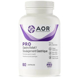 AOR Pro Gastro Relief 60 Capsules - Provide Relief From Heartburn, Indigestion, and Gastritis, Prevent Nausea and Vomiting, Relieve Digestive Upset - Nature's Source Inc
