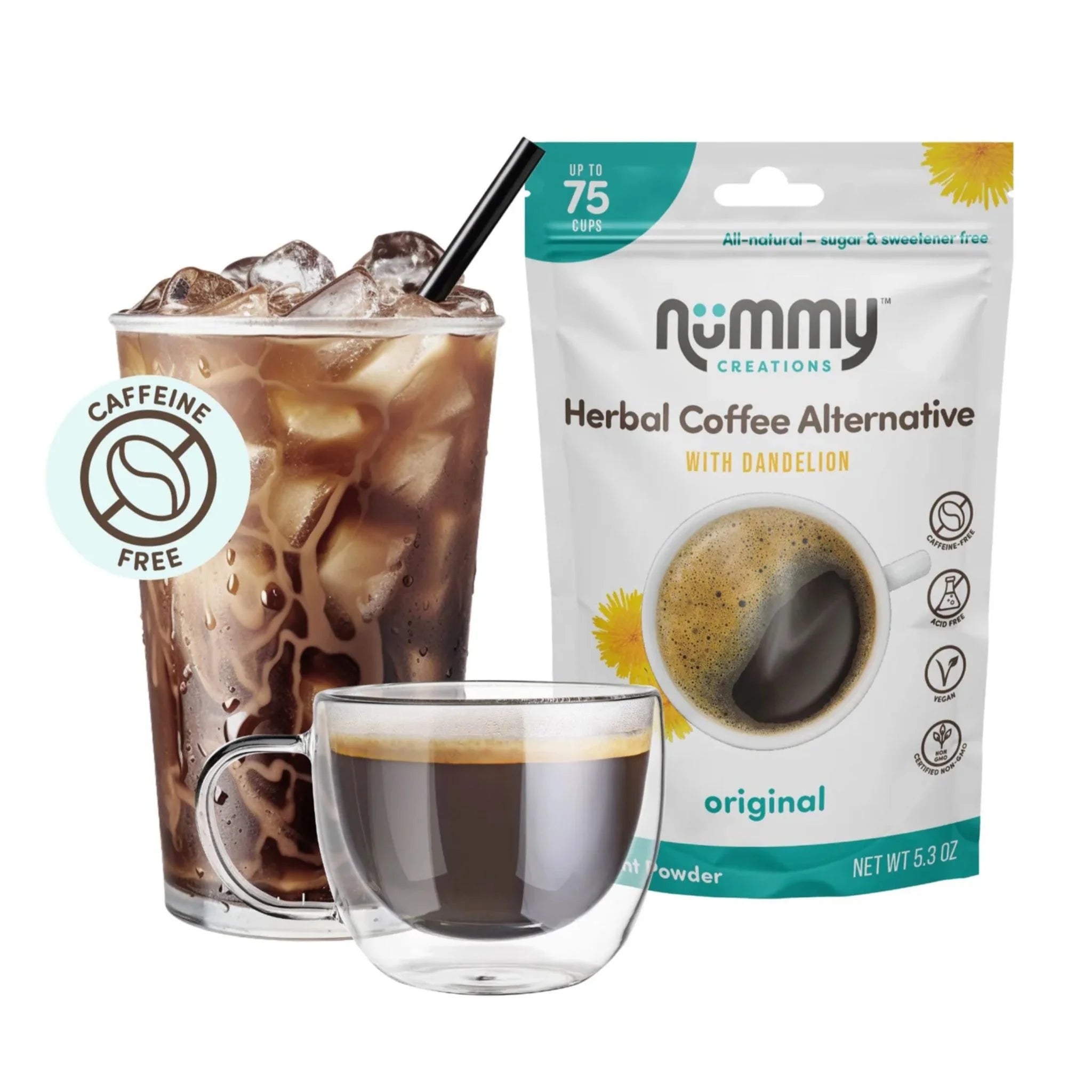 Nummy Creations Instant Herbal Coffee Alternative, Original 150g