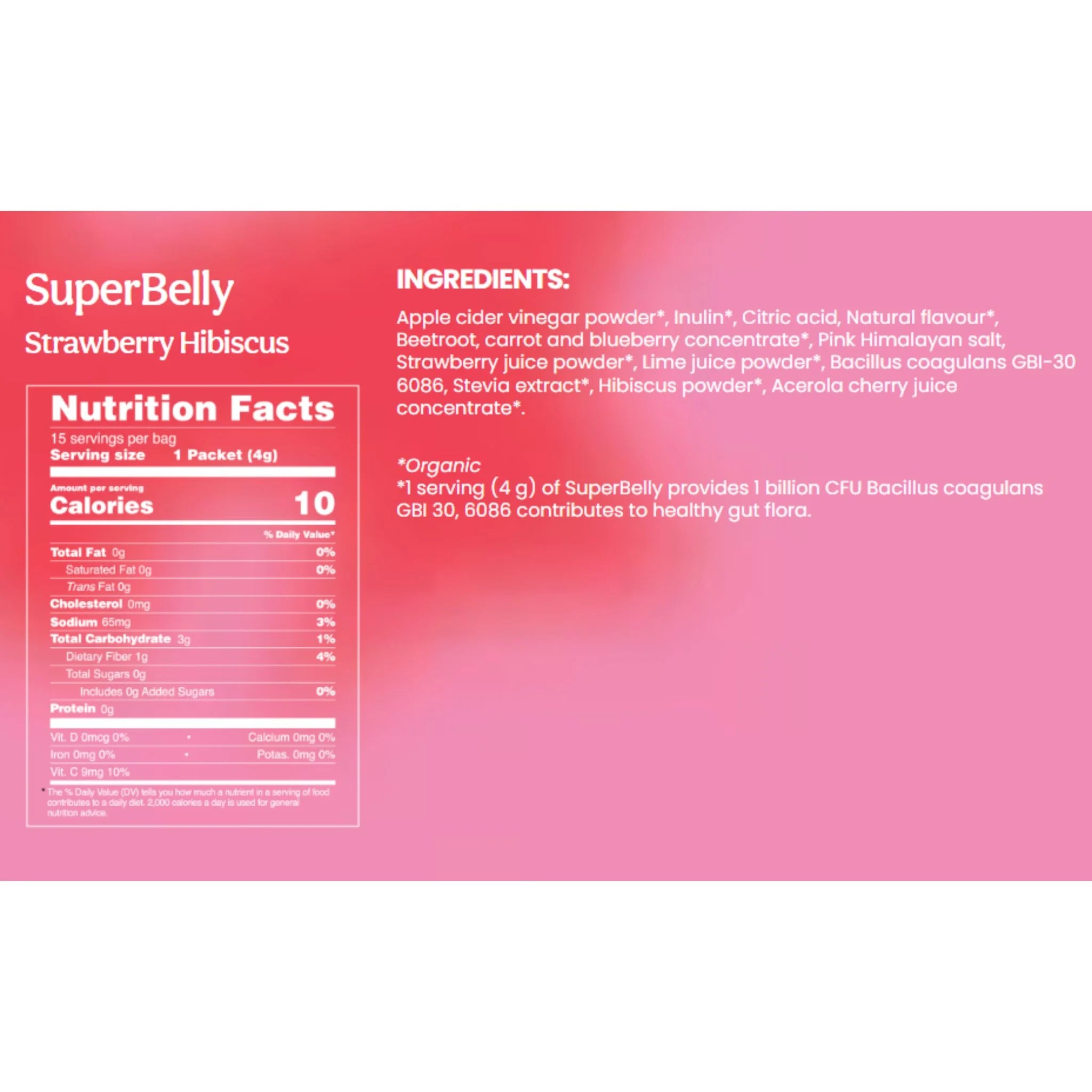 Blume Superbelly Strawberry Hibiscus 7pk 28g - Nature's Source Inc