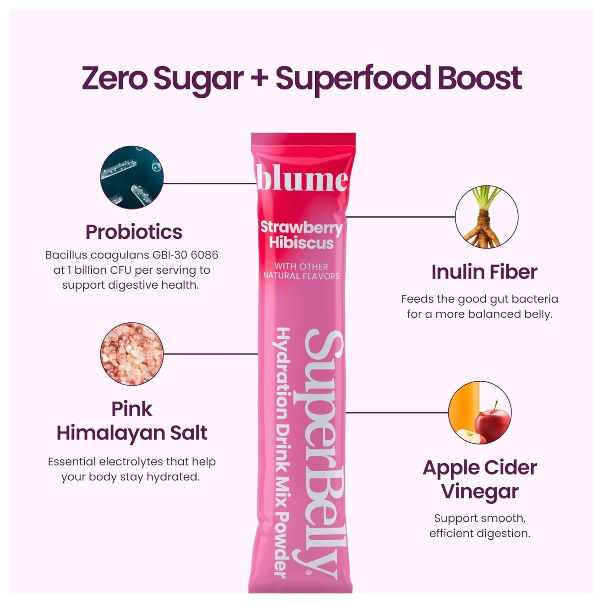 Blume Superbelly Strawberry Hibiscus 7pk 28g - Nature's Source Inc