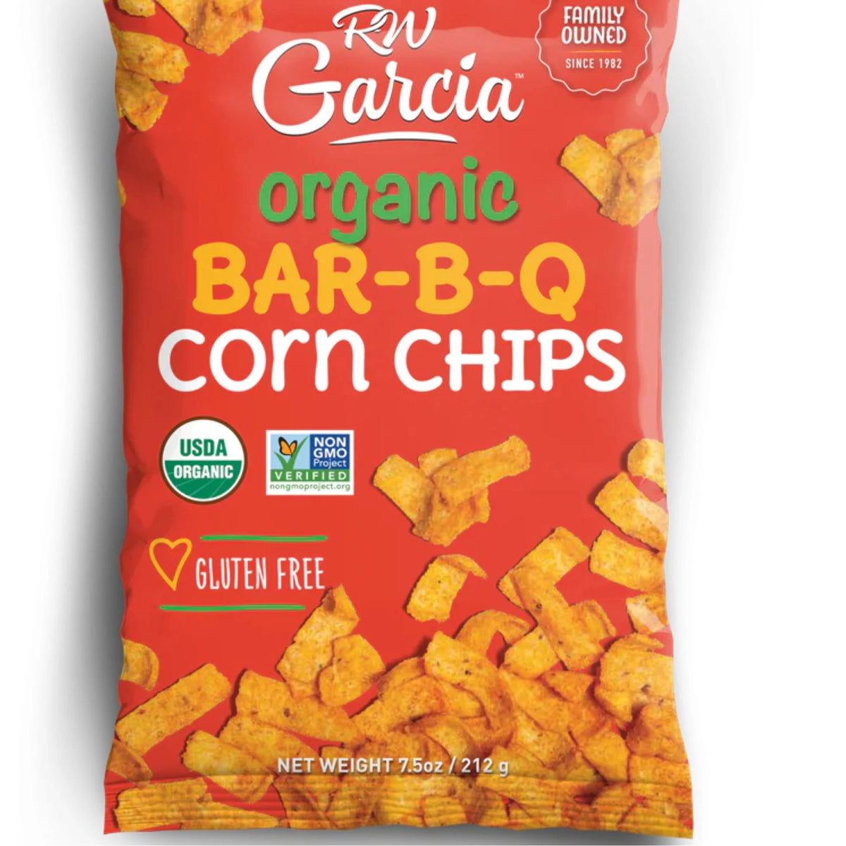 RW Garcia Organic Bar-B-Q Corn Chips 212g