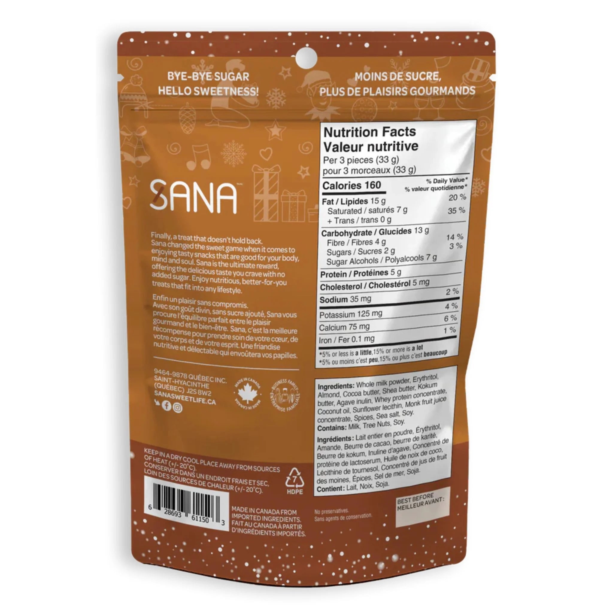Sana White Choco Bites Gingerbread 100g