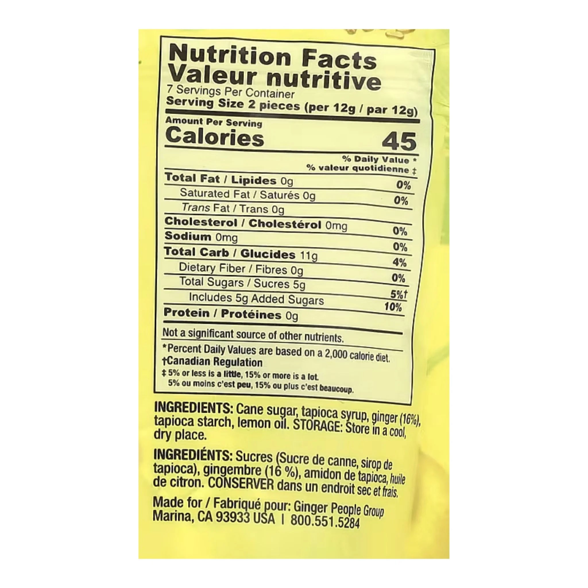 Gin Gins Lemon Ginger Chews 84g