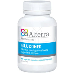 Alterra Glucomed 90 Vegan Capsules - Maintains Cardiovascular Health, Promotes Normal Blood Glucose Levels, Liver Protectant Capsules