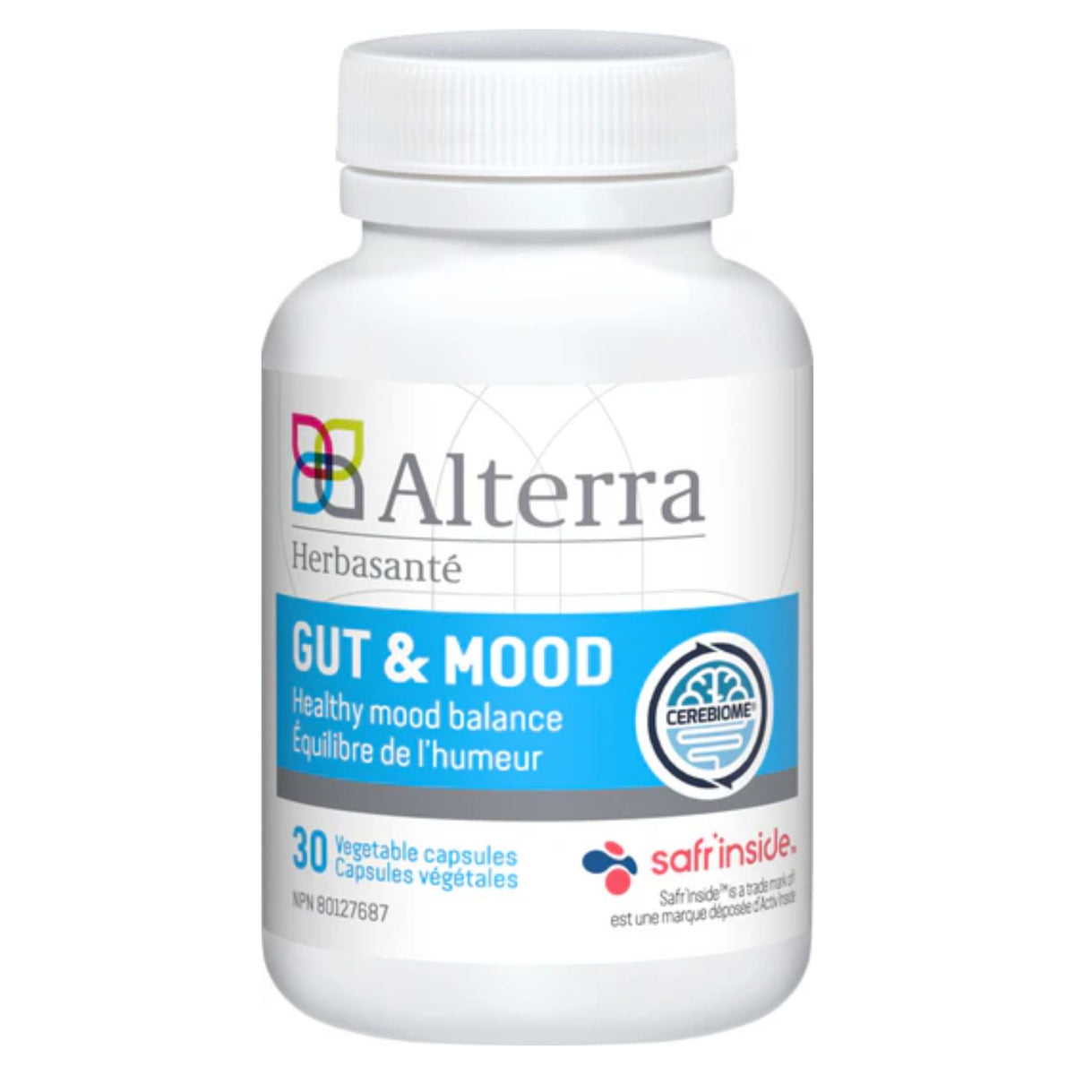 Alterra Gut and Mood 30 Vegetable Capsules - Nature's Source Inc