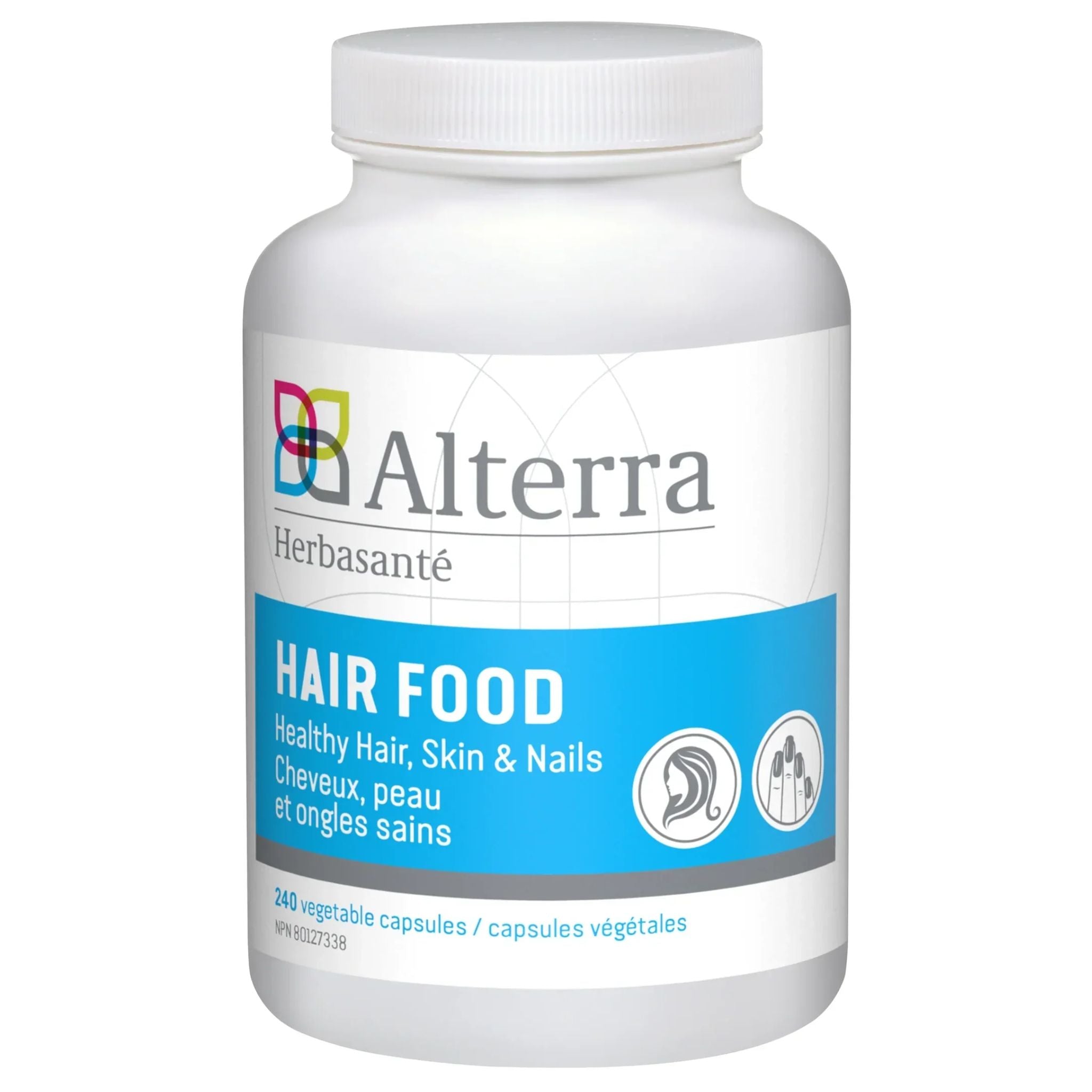 Alterra Hair Food 240 Vegetable Capsules - Nature's Source Inc
