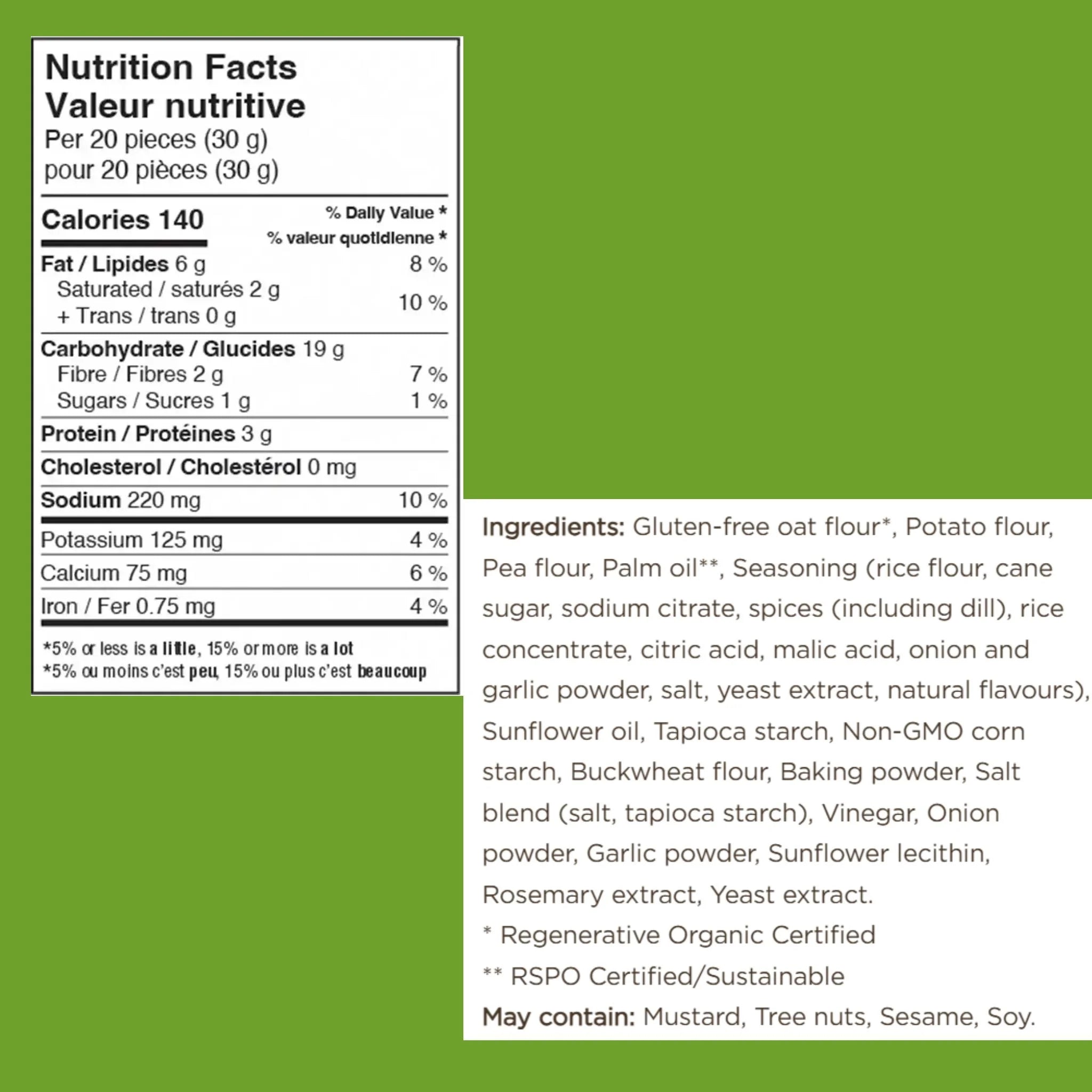 Hippie Snacks Crunchers Dill Pickle 110g