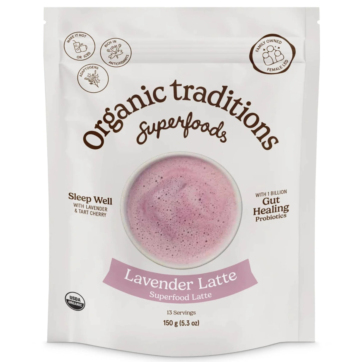 Organic Traditions Lavender Dream Latte 150g