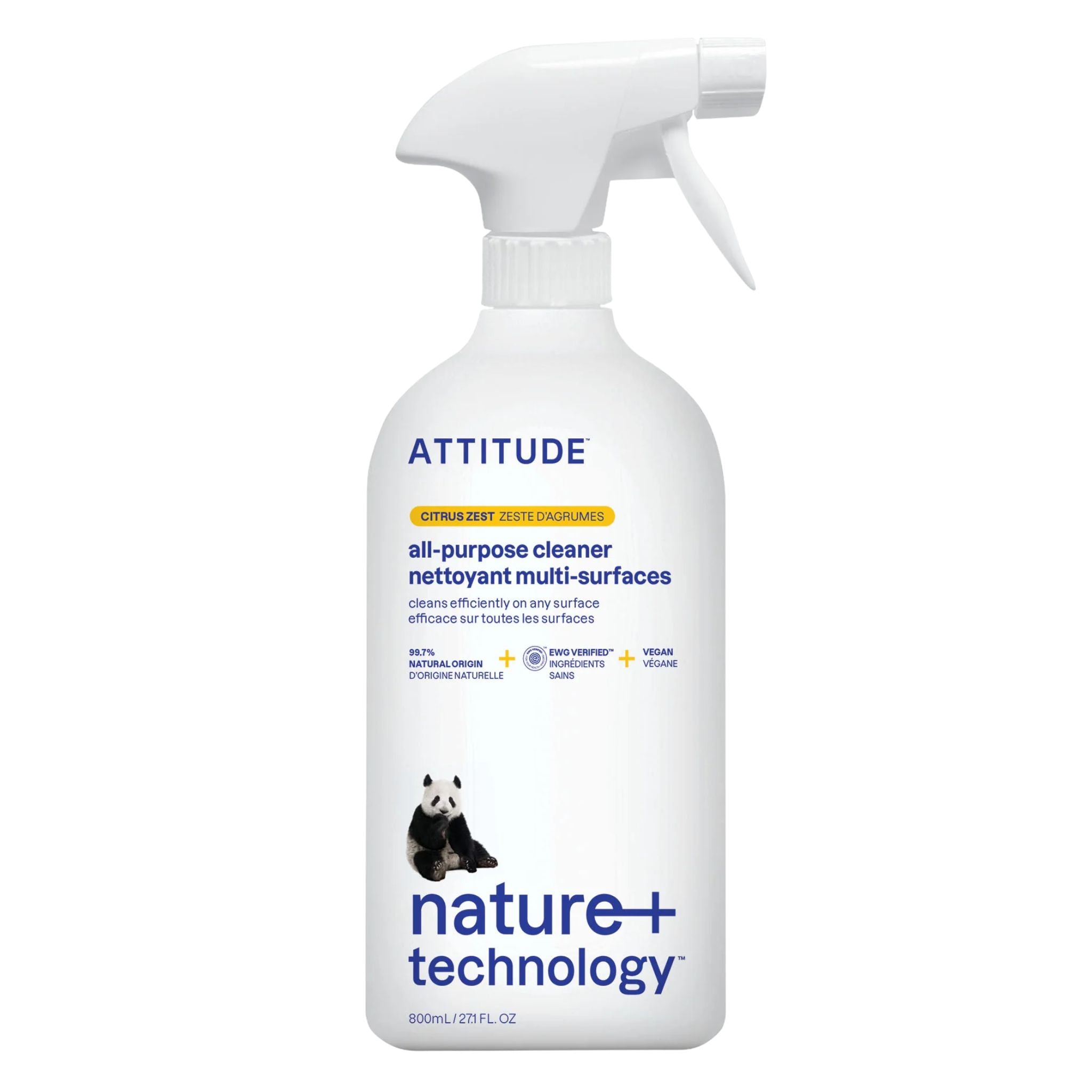 Attitude All Purpose Cleaner Citrus Zest 800ml - Nature's Source Inc