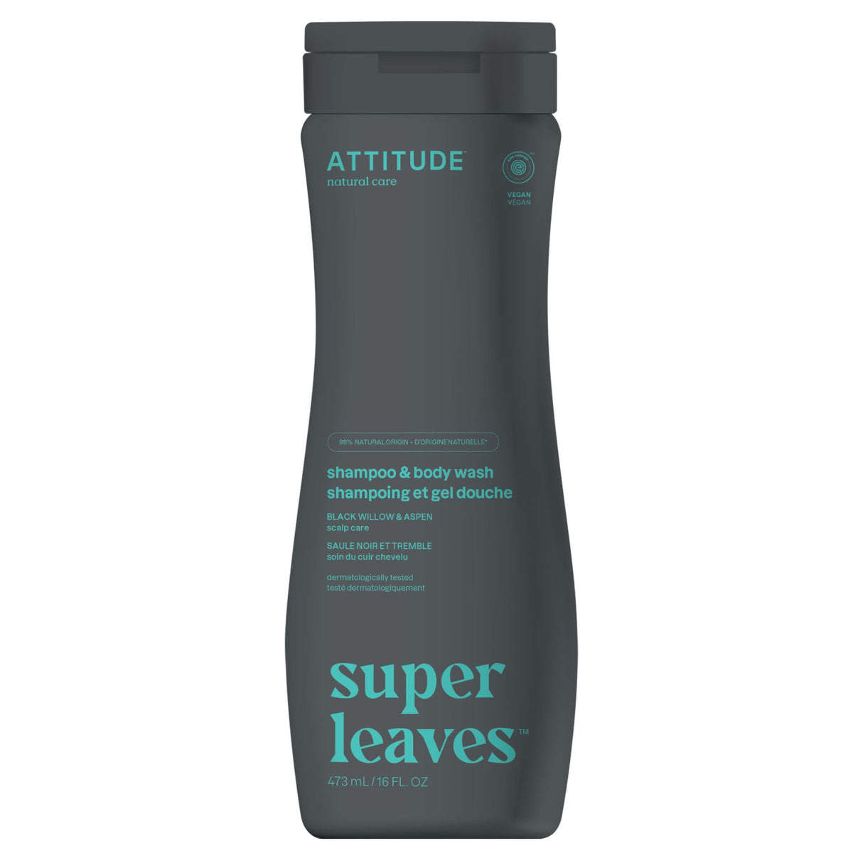 Attitude 2 - in - 1 Scalp Care Shampoo & Body Wash for Men 473ml - Nature's Source Inc