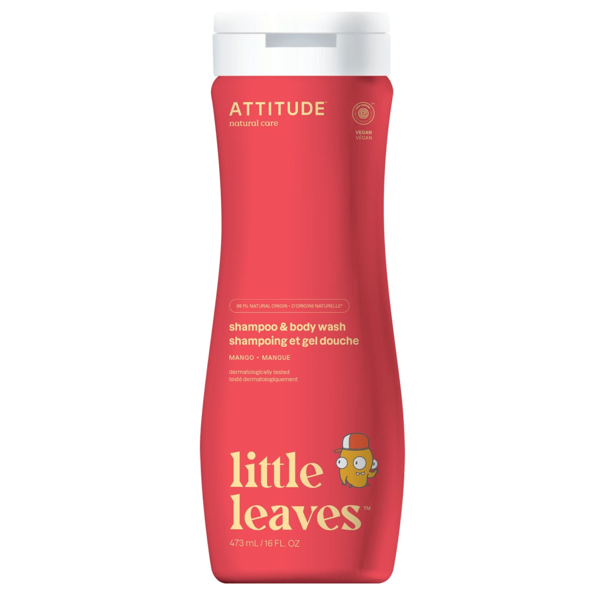 Attitude 2in1 Shampoo Mango 473ml - Nature's Source Inc