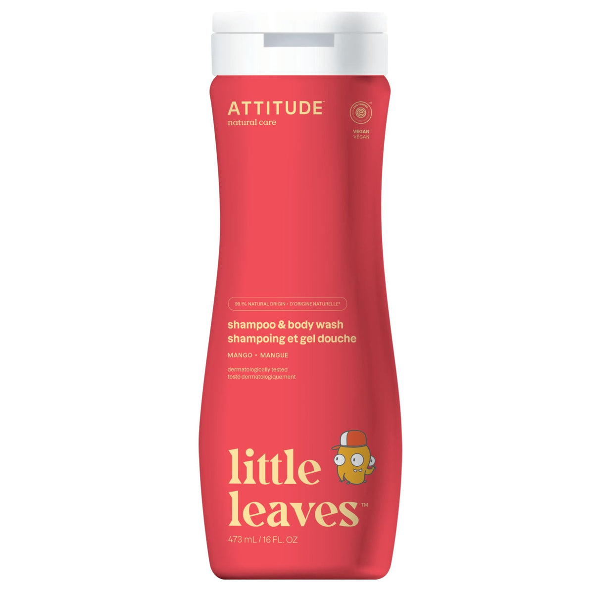 Attitude 2in1 Shampoo Mango 473ml - Nature's Source Inc