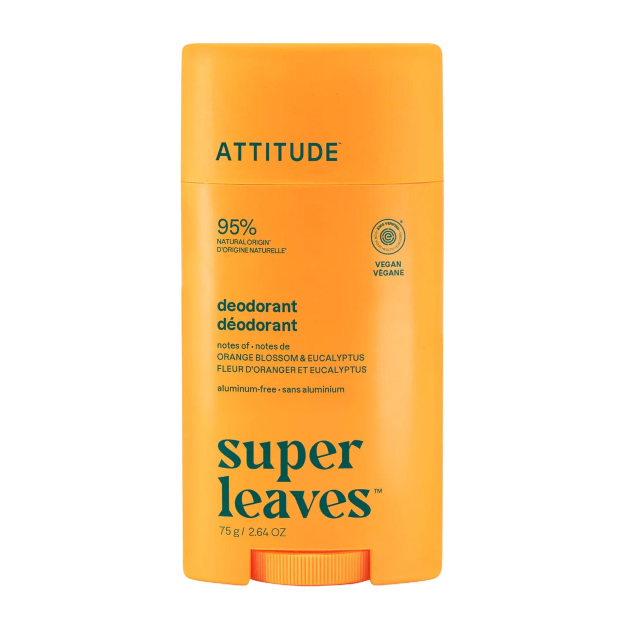 Attitude Deodorant Orange & Eucalyp 75g - Nature's Source Inc