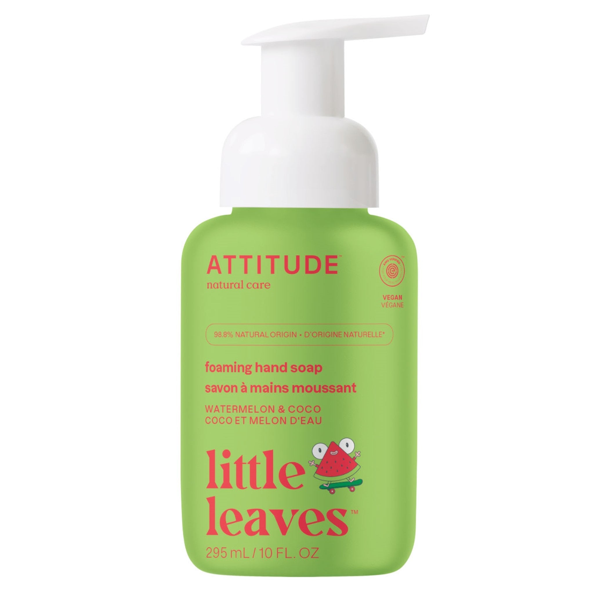 Attitude Foaming Hand Soap Watermelon & Coco 295ml - Nature's Source Inc
