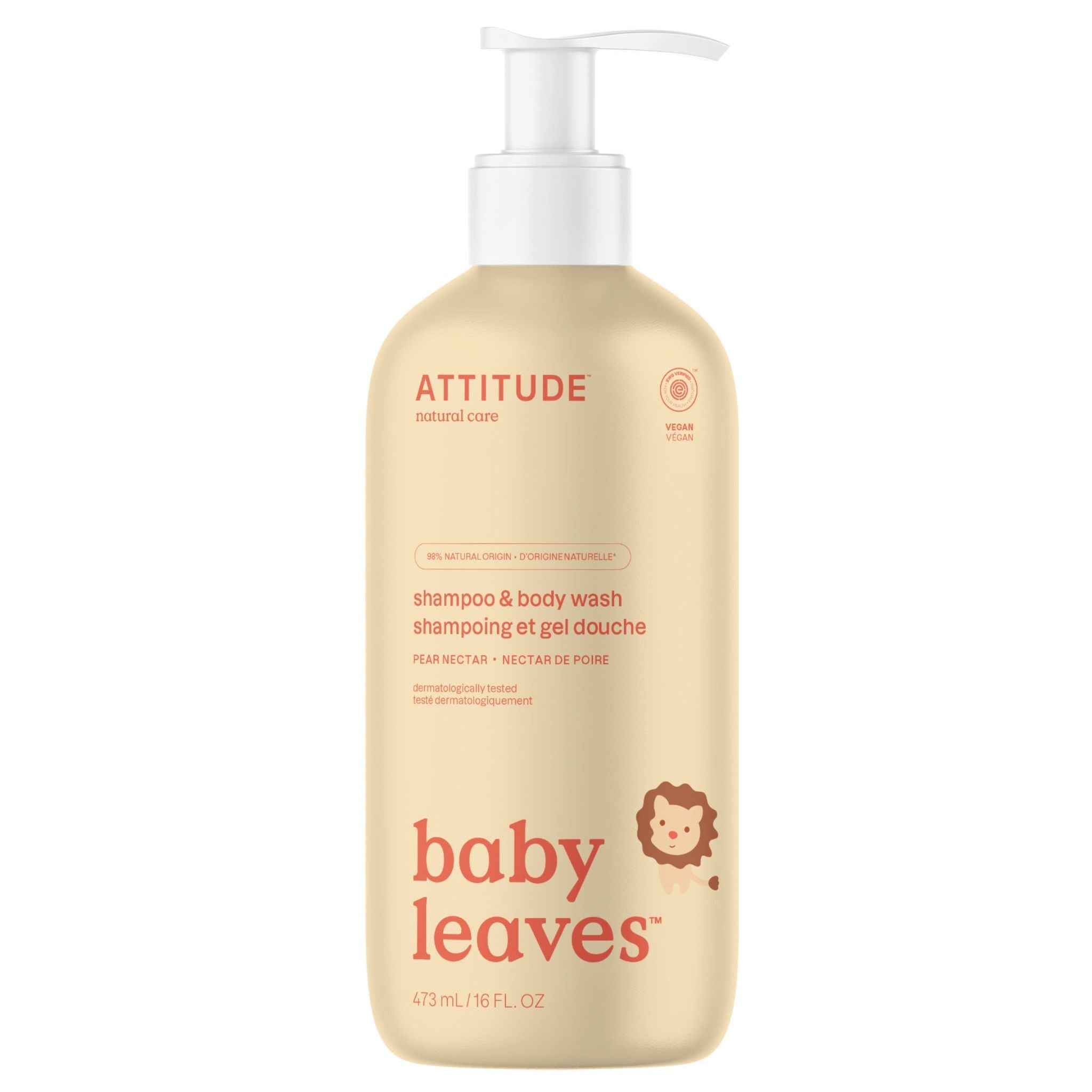 Attitude 2in1 Shampoo Pear Nectar 473ml - Nature's Source Inc