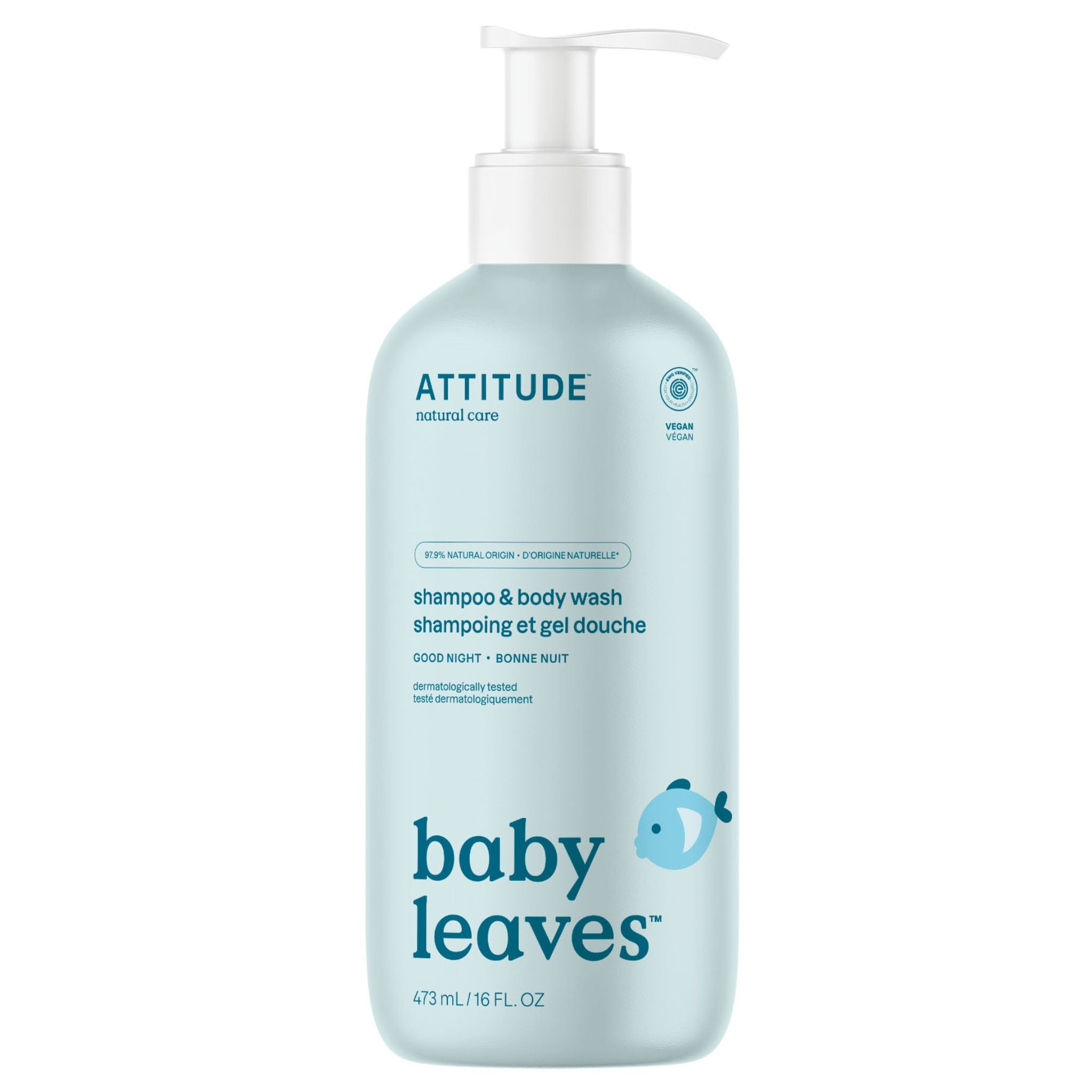Attitude 2in1 Shampoo Good Night 473ml - Nature's Source Inc