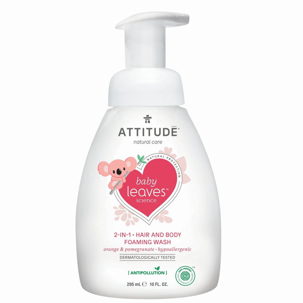 Attitude 2in1 Foaming Wash Orange Pom 295ml - Nature's Source Inc