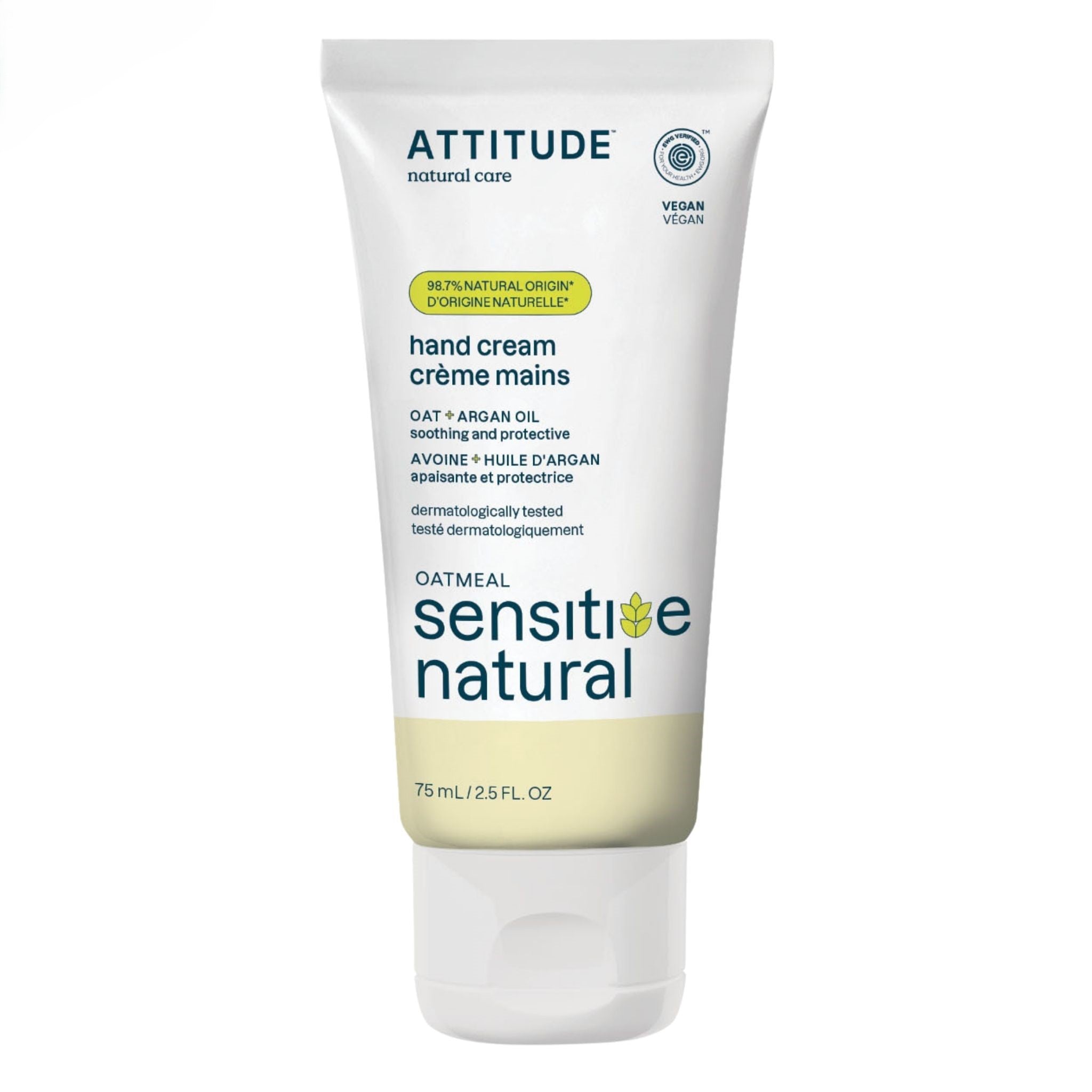 Attitude Hand Cream Argan 75ml - Nature's Source Inc